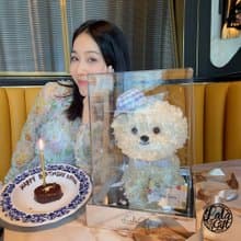永生花 / 比熊犬 / 永生花公仔