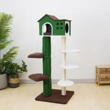 【美國Petpals】綠之森樹屋貓跳台-5層