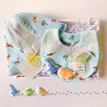 新色/恐龍(含1頂帽子,1件圍兜,3隻恐龍)/訂製名字(日本發送)