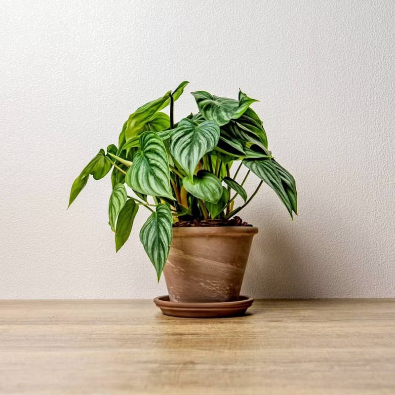 西瓜普洛蔓綠絨摩卡陶盆栽 開幕盆栽 桌上盆栽 送禮