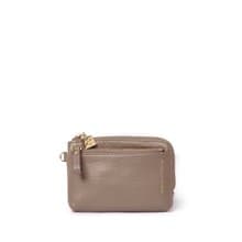 CUBE 拉鍊卡片零錢包 - 摩卡棕/迷霧藍/月光灰