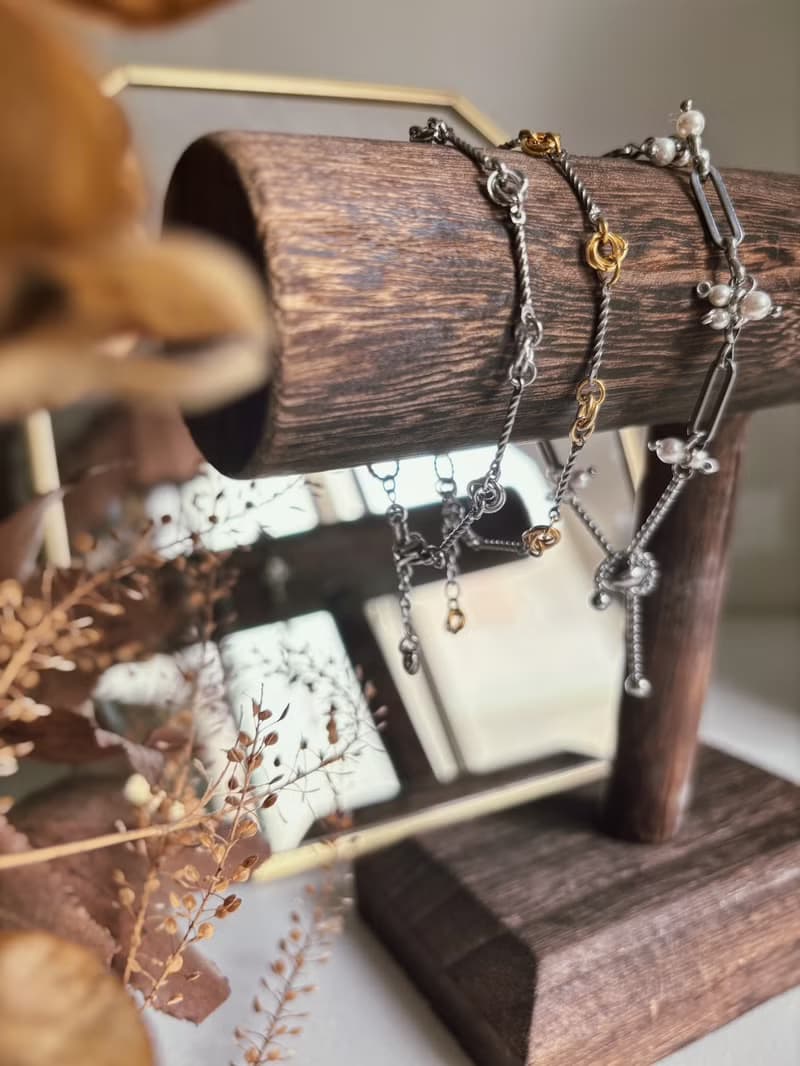 碎花不鏽鋼(金色)手鍊 手環