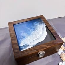 【男士禮物】實木深海海浪手錶收藏盒
