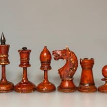 Rarest Russian Soviet chess set called BFI / Vsekokhudozhnik