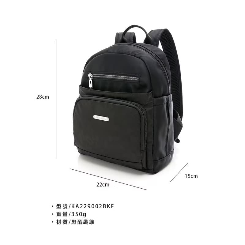 【金安德森】叢林漫遊 小巧後背包-魅惑黑