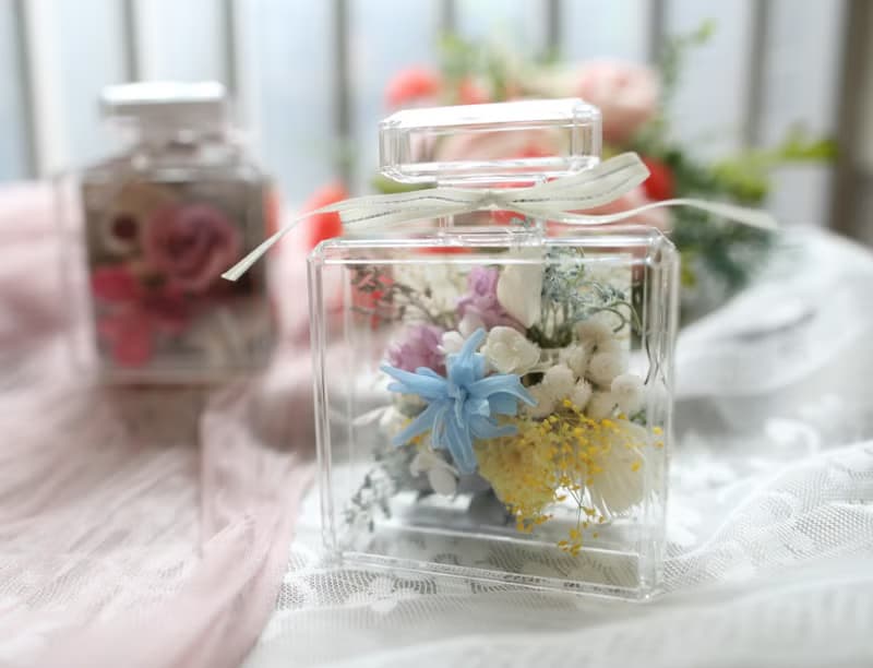 聖誕禮盒-永生花潔凈光透香水花瓶