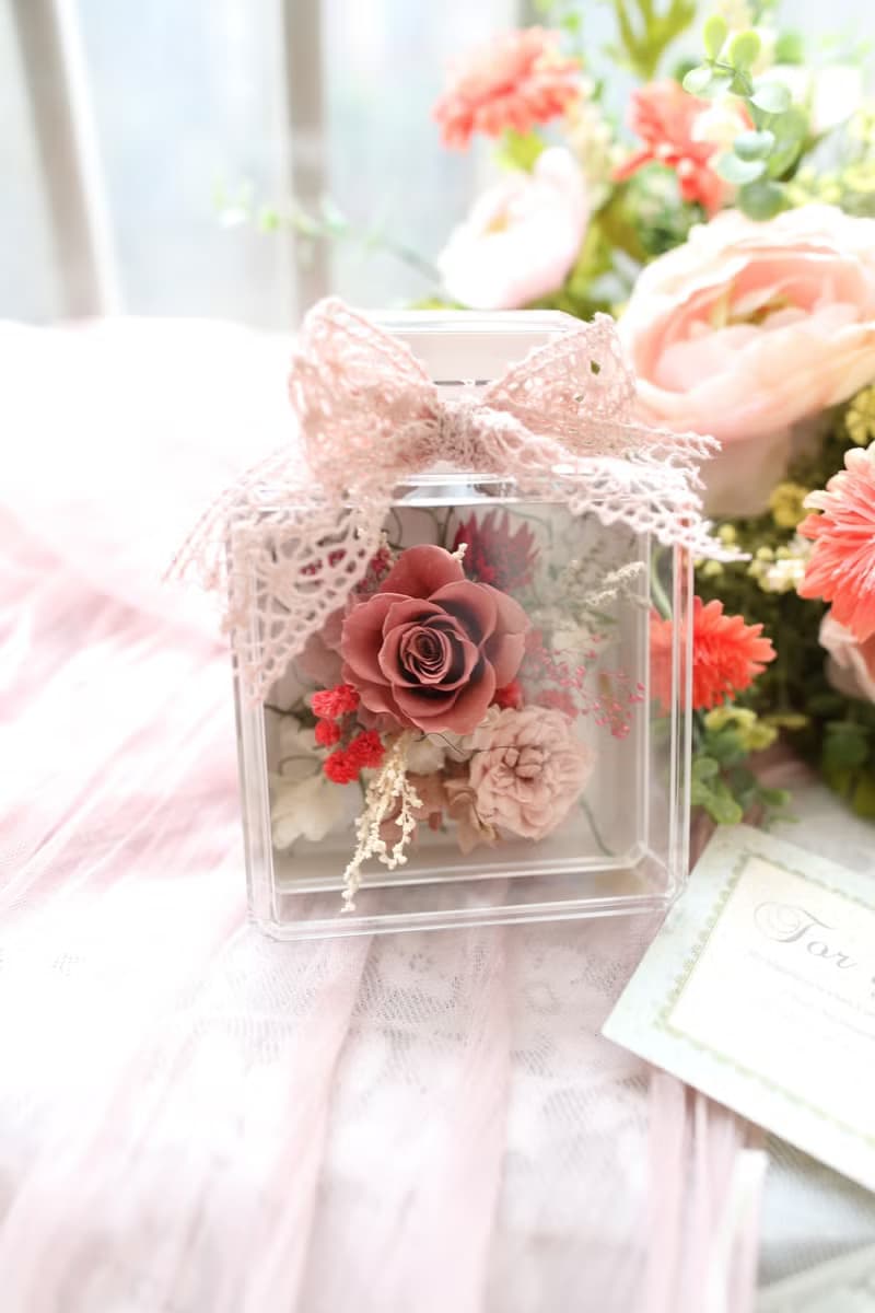 聖誕禮盒-永生花潔凈光透香水花瓶