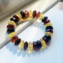 波羅的海琥珀 切角琥珀手珠 血珀 金珀 焦糖珀 潤澤透亮 安神避邪