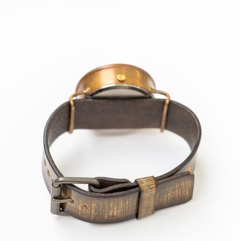 凝望池塘的青蛙款手錶L嫩草色