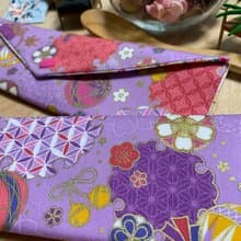 文青風環保純棉筷袋 浪漫金球 浪漫紫 完美生活  日本 潮物 收納