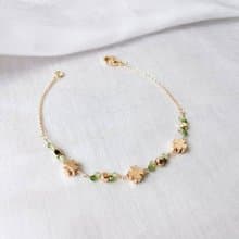 【Veverka】延續系列-幸運款 - 天然石手鍊 橄欖石 透輝石