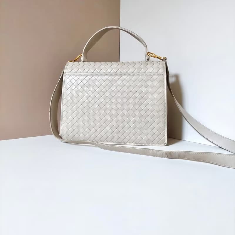 母親節優惠中古二手Bottega Veneta凱莉皮革斜背側孭揹袋單肩包
