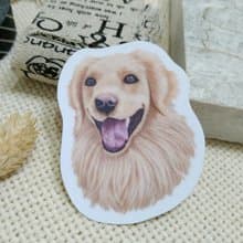 黃金獵犬-燦笑-防水車貼-防水貼紙-安全帽貼紙