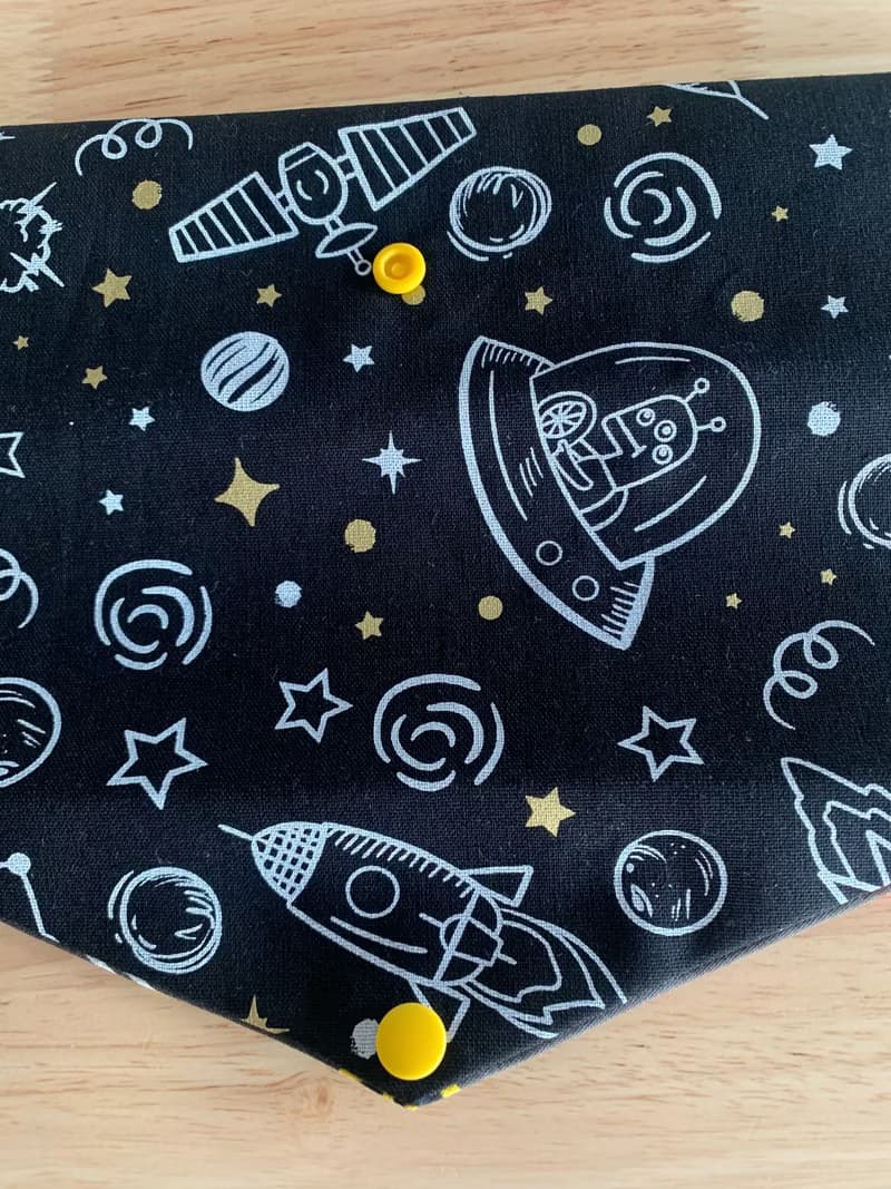 文青風環保純棉筷袋 出發去月球 神秘黑 日本 潮物 收納 手作餐具