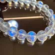 精品天然高彩藍月光水晶7.5mm14g人緣桃花提升魅力助眠緩解急