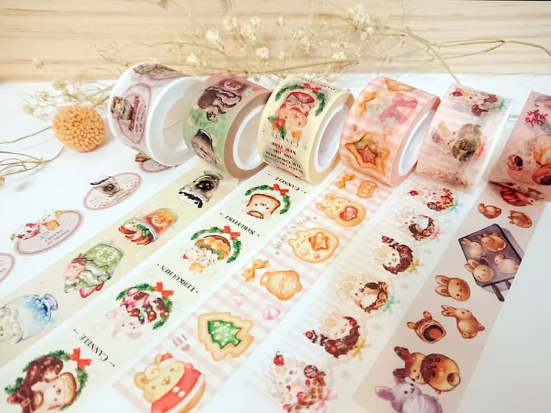 紙膠帶 冰淇淋兔小曲兒