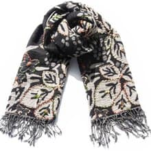 喀什米爾Cashmere/水煮羊毛披肩/針織圍巾/刺繡圍巾/羊絨披巾-花