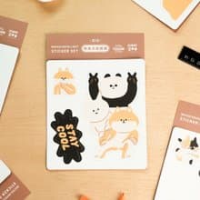 Furry Zoo 防水 大貼紙組 行李貼 防水耐曬 - 柴犬三寶
