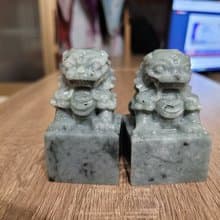 【親翠】天然翡翠 超霸氣獅子公司章大印章小擺兩用款 送禮禮物