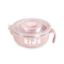 Ti-living  純鈦抗菌兒童注水保溫保冷碗 - 粉