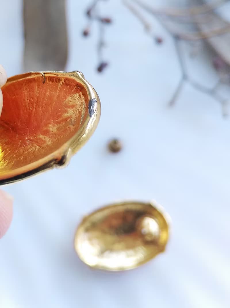 Vintage Jewelry 西洋古董飾品 復古 典雅 拉絲桃粉調 針式耳環