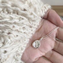 Finger Seal Necklace  指紋蠟印項鍊 925純銀