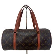 本物 Louis Vuitton ルイヴィトン パピヨン 30 旧型 モノグラム ハンドバッグ M51365 美品 中古