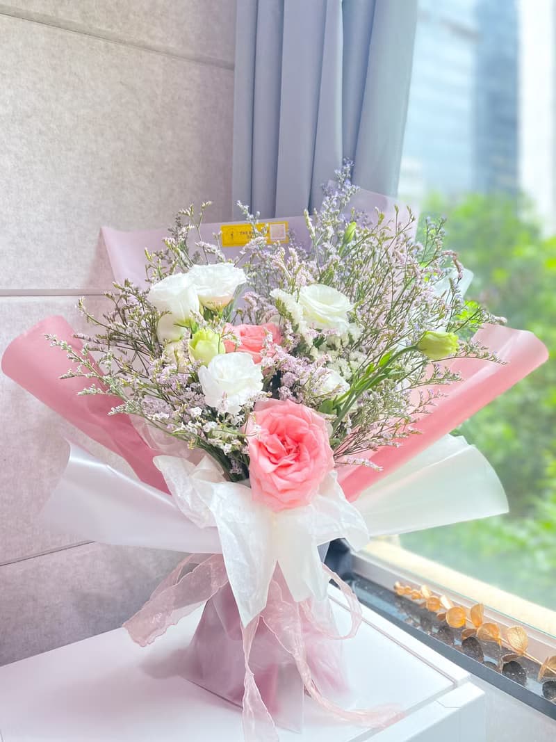 粉粉鮮花束