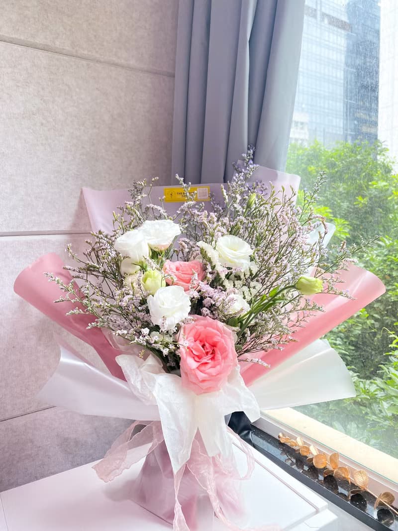 粉粉鮮花束