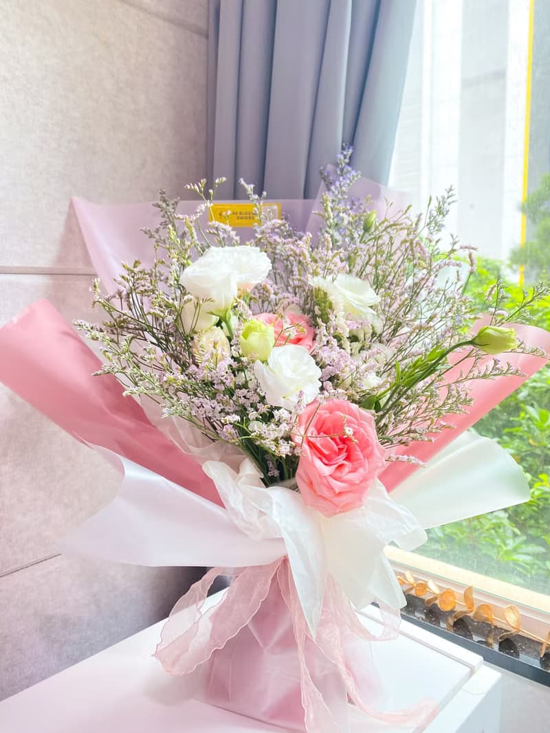 粉粉鮮花束