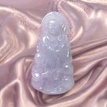 冰種翡翠觀音菩薩 | 天然緬甸玉A貨翡翠 | 送禮