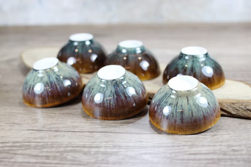 【送禮好物】紫戀 天目釉 圓滿六杯組 鶯歌名家葉敏祥作品