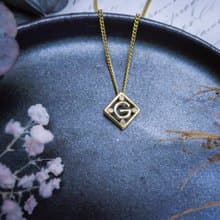 Givenchy 紀梵希星辰菱形字母項鍊_歐美古董首飾 Vintage Jewelry