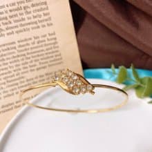 【西洋古董飾品】優雅小麥感拾穗萊茵鑽 藤蔓勾扣 手環 手鍊