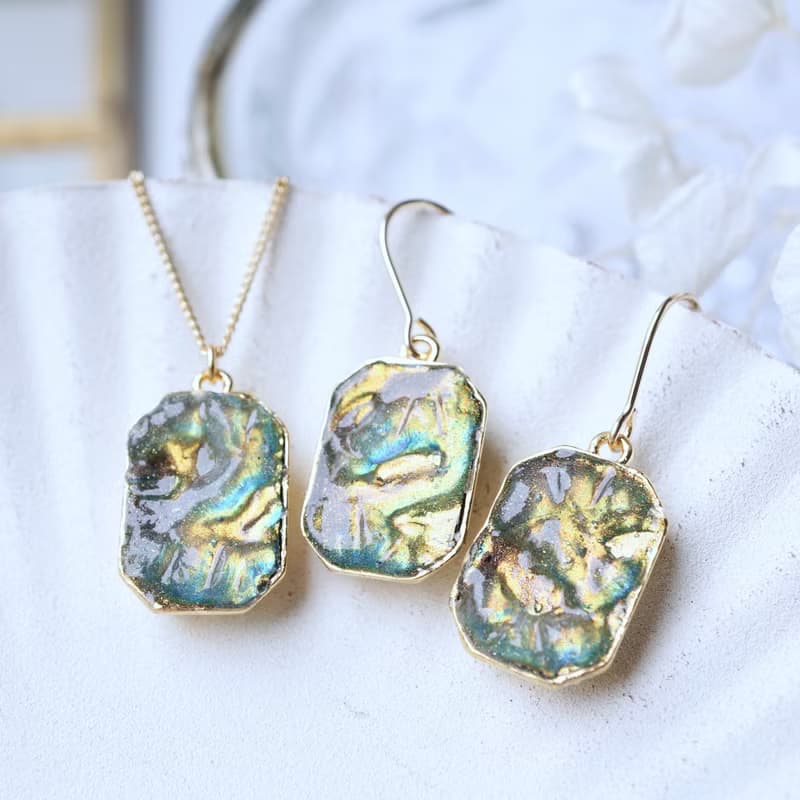 オーロラの輝きjewelryセット/Box付き