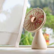【快速出貨 l 畢業禮物】無線擺頭桌面風扇 - 手捧花 180度擺頭