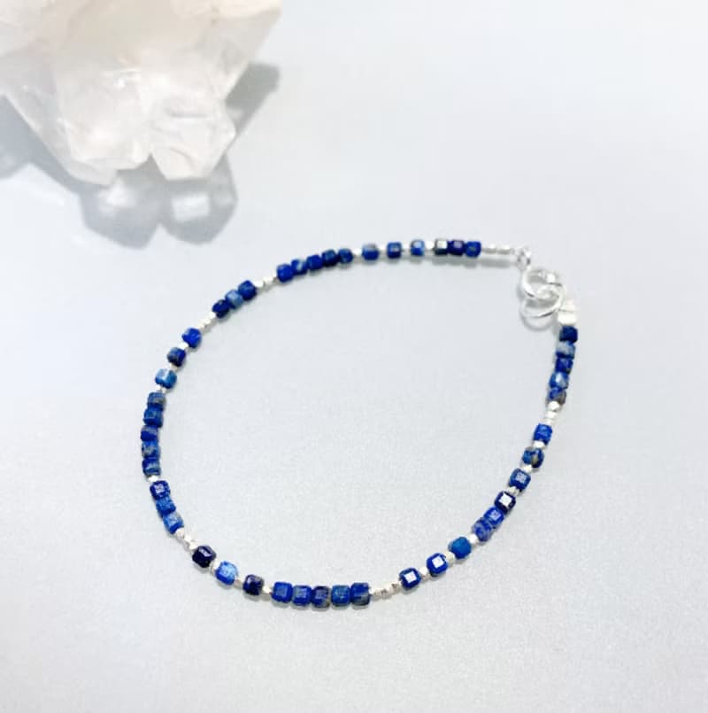 Ops Lapis lazuli Silver Bracelet-青金石/寶藍/純銀/寶石/手鍊