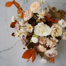 【竒植花物】自然大地色永生乾燥捧花 求婚花束 情人節