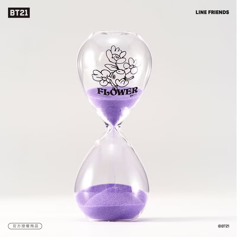 BT21 花漾10分鐘沙漏計時器 – MANG款 (紫色)