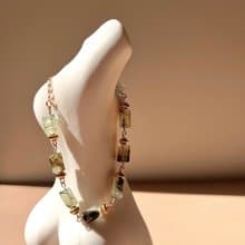 能量葡萄石天然石串珠手鍊 | 生日情人節禮物 情人節包裝