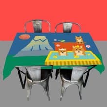 柴犬 桌布 露營