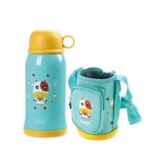 b&h 兒童不銹鋼雙層真空冷暖保溫水壺 500ml (小牛) 禮盒套裝