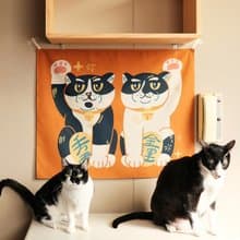 招財貓島民掛布 / 炭吉姆吉