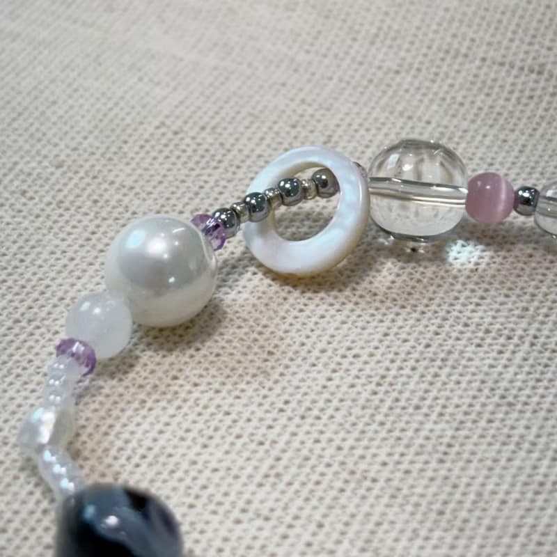 Orchid Gemstone Bracelet 054