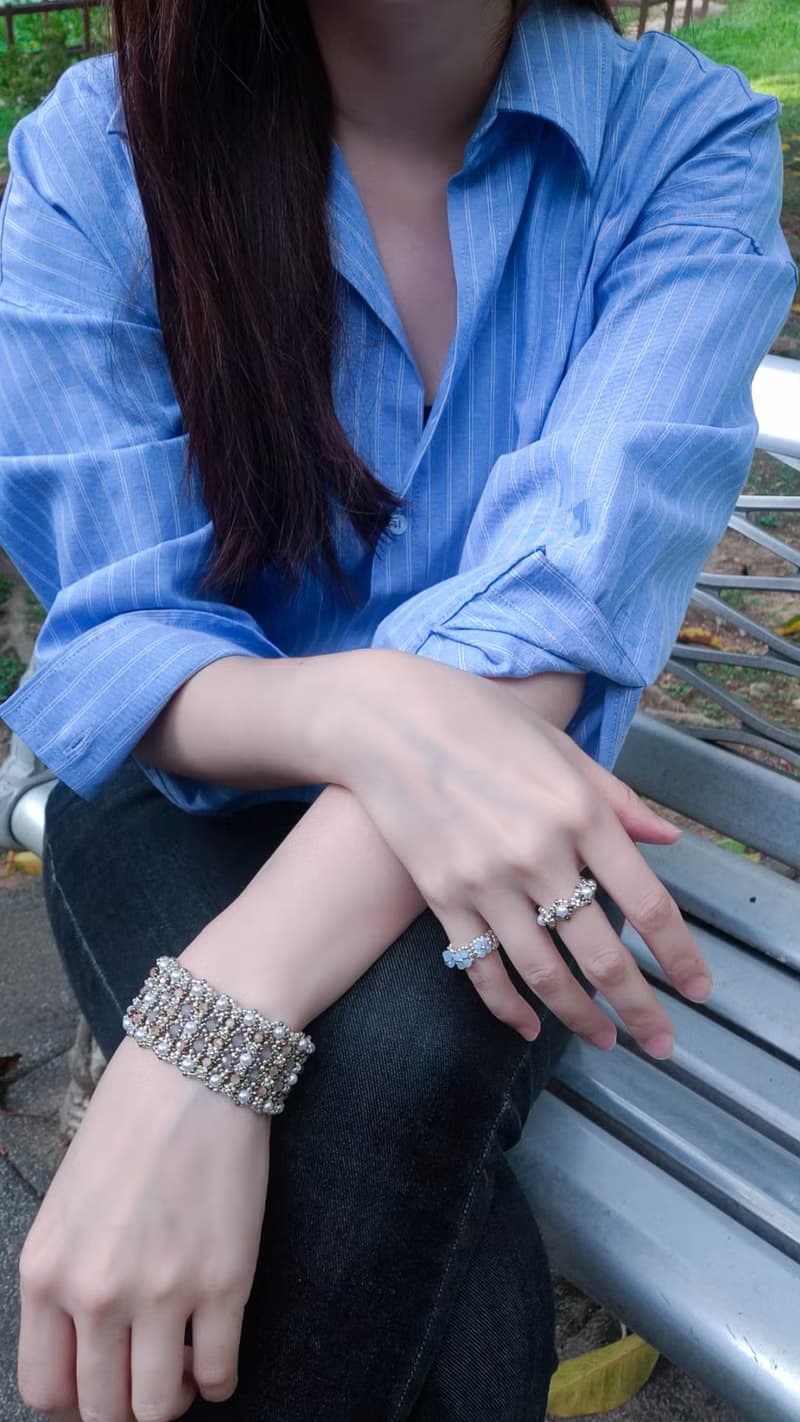 Samantha 戒指 - 手工編織珠寶