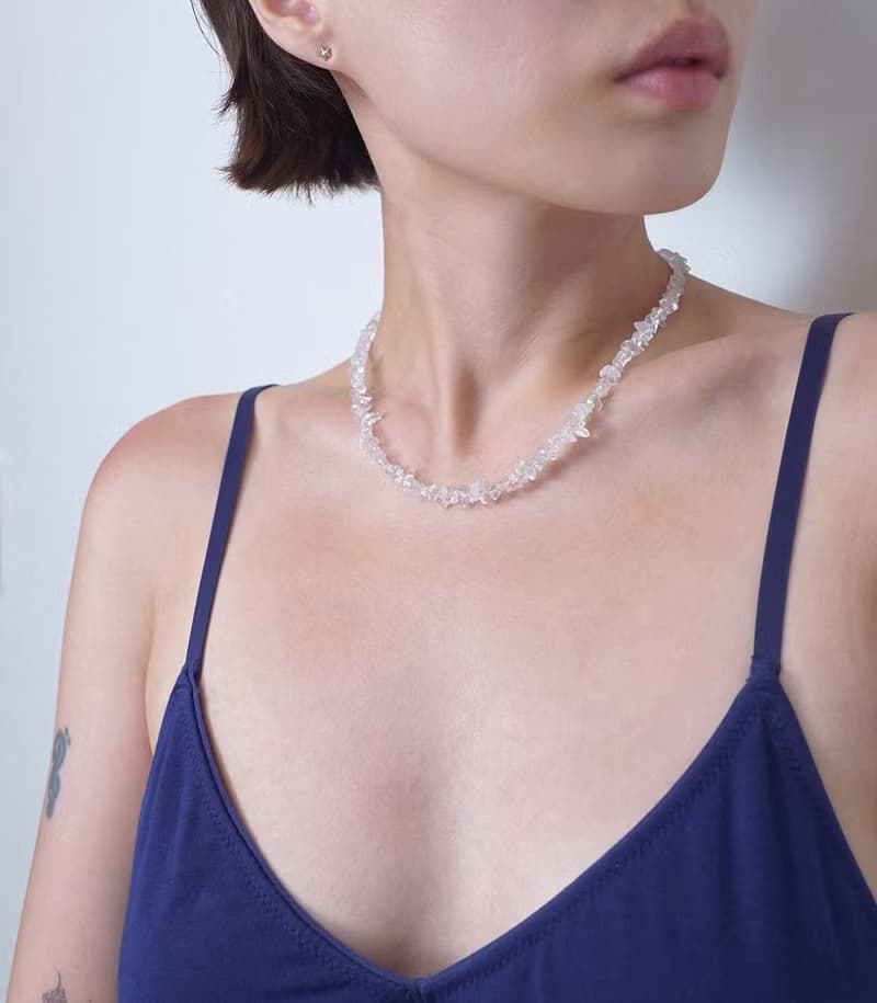 透明石英寶石項鍊