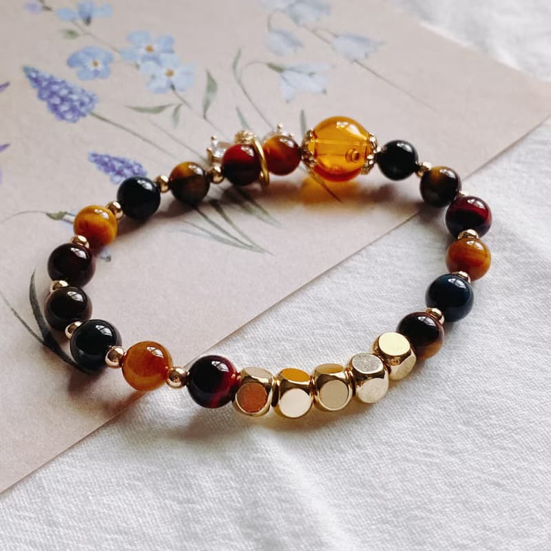 【Cinnamonmon 希娜夢夢】蜜語 自信 - 三色虎眼手鍊款