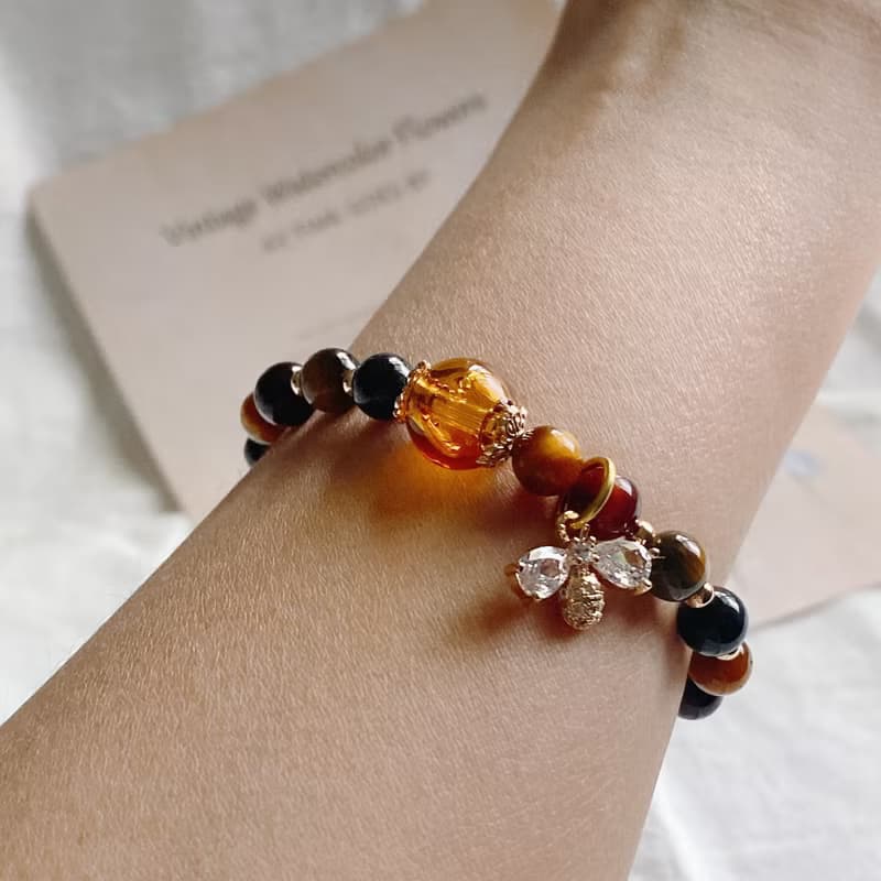 【Cinnamonmon 希娜夢夢】蜜語 自信 - 三色虎眼手鍊款