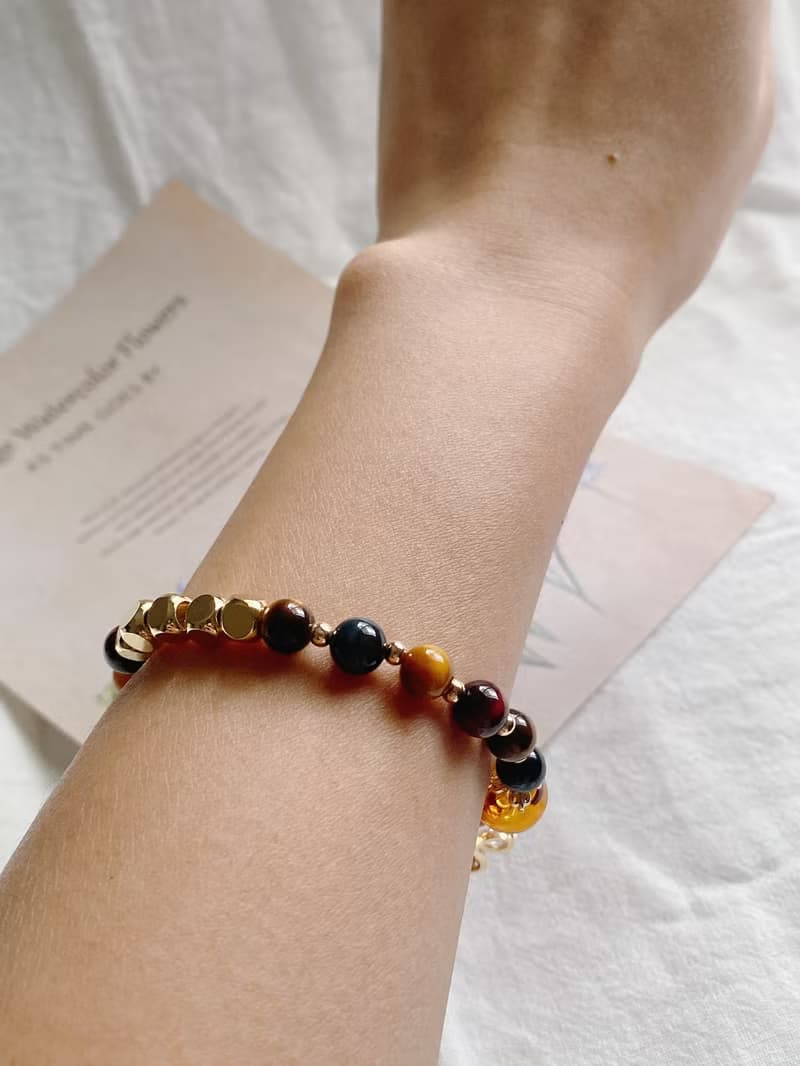 【Cinnamonmon 希娜夢夢】蜜語 自信 - 三色虎眼手鍊款