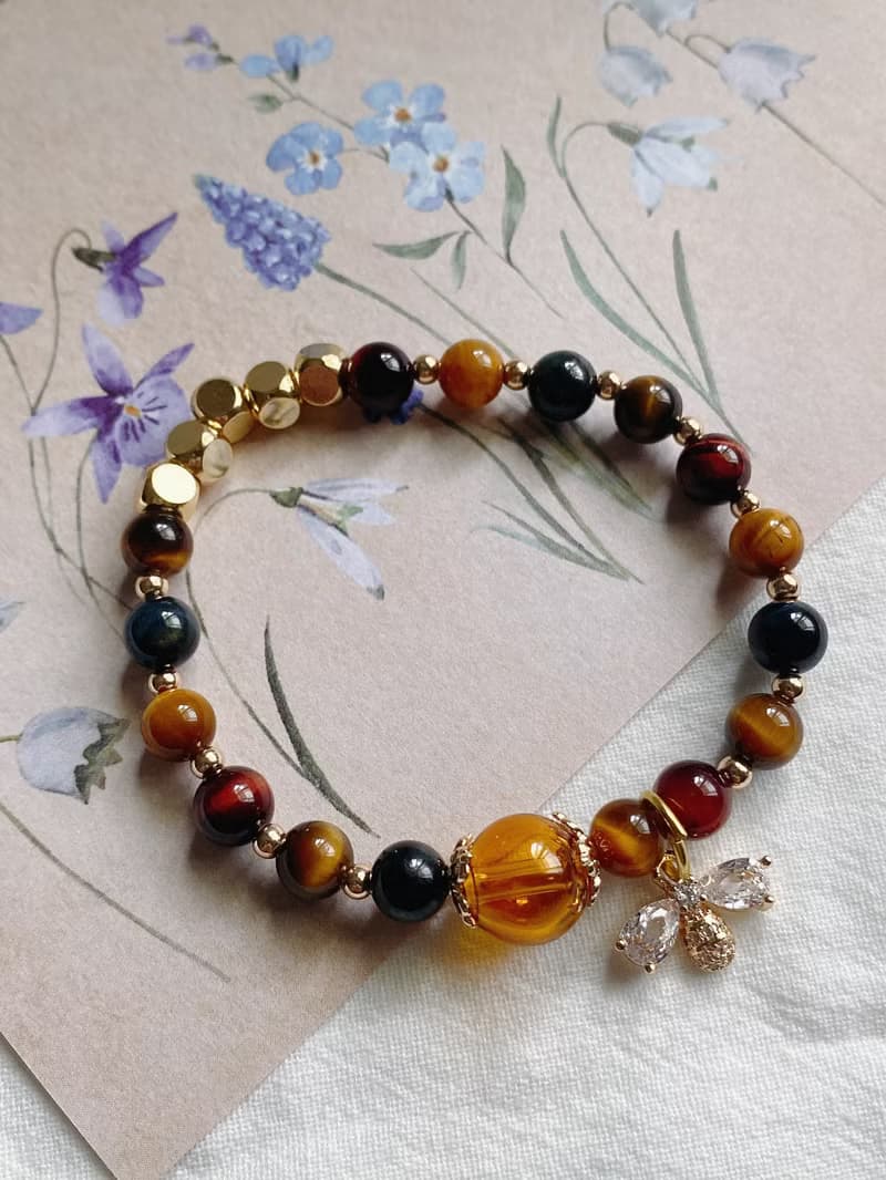 【Cinnamonmon 希娜夢夢】蜜語 自信 - 三色虎眼手鍊款